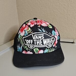 Vans Floral Black Trucker Hat